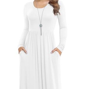 Long Sleeve White Maxi Dress
